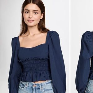 Ciao Lucia Katina Top in Navy